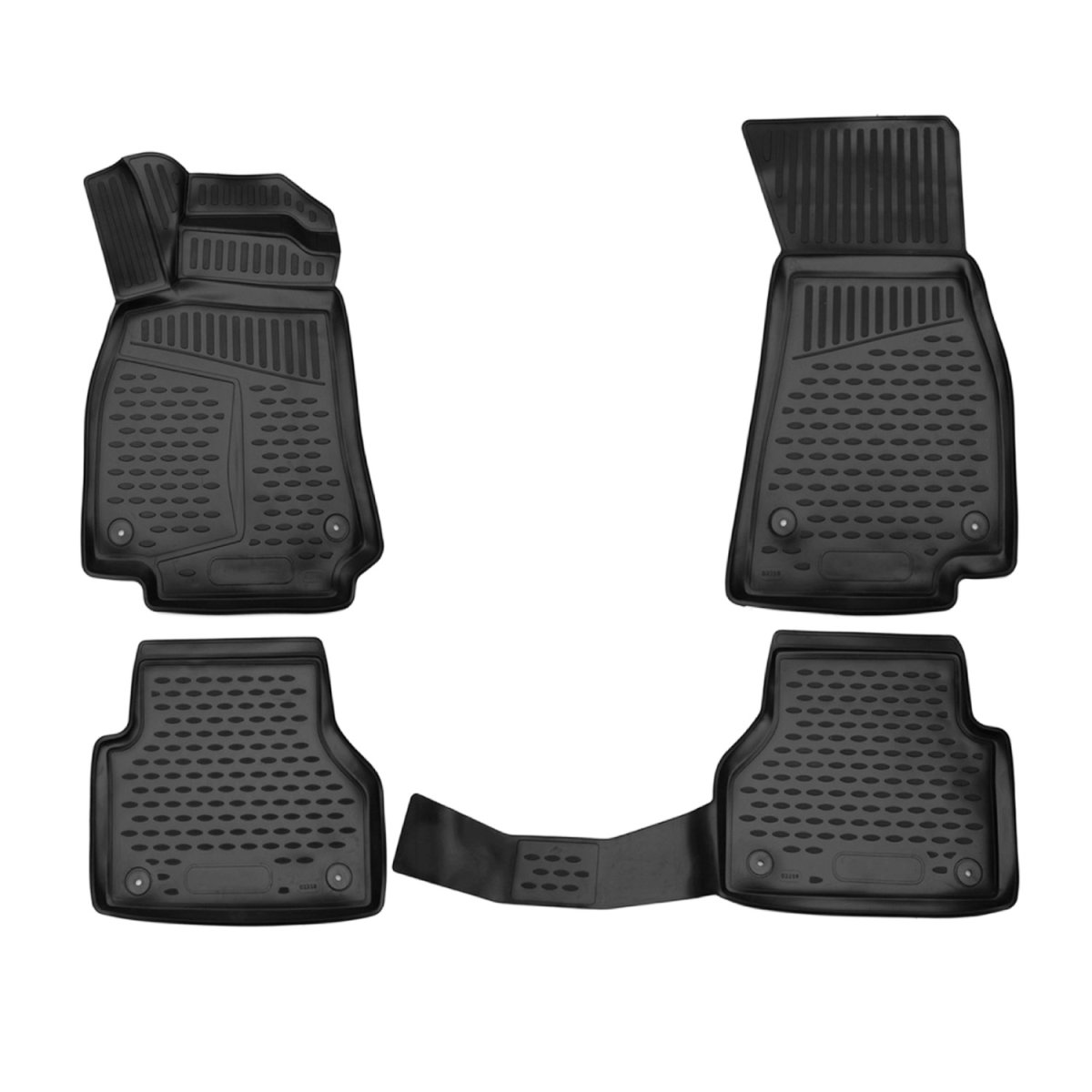 Audi A6 Floor Mats - Omac - Rubber TPE - Black - '19-'24
